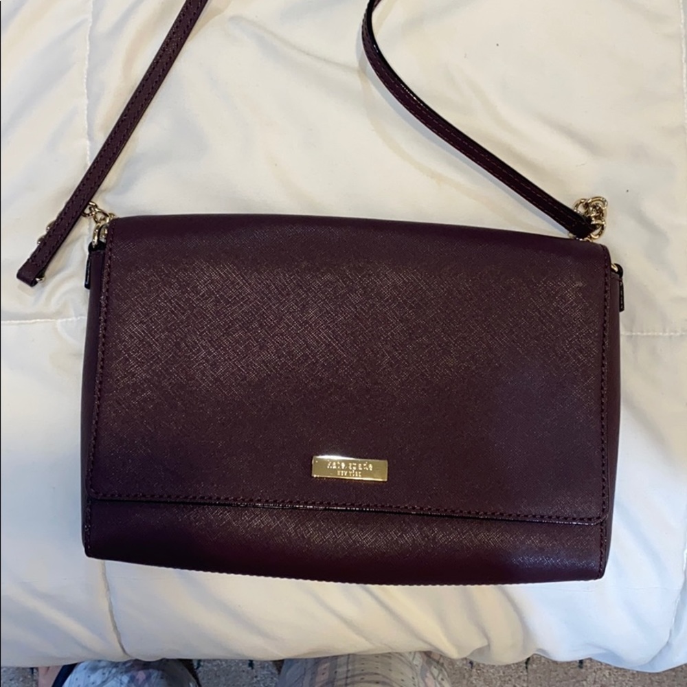 Burgundy Kate spade cross body